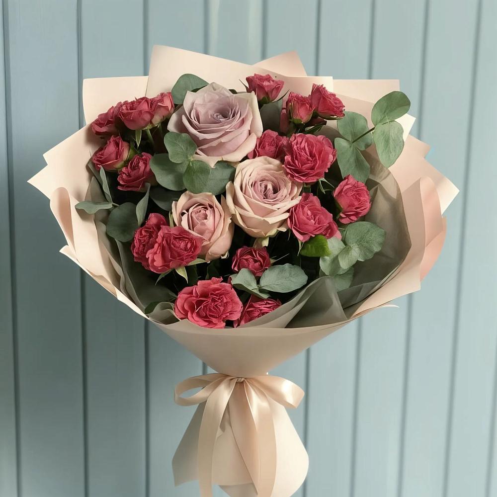 Букет цветов из: Гвоздики и Розы в Альметьевске