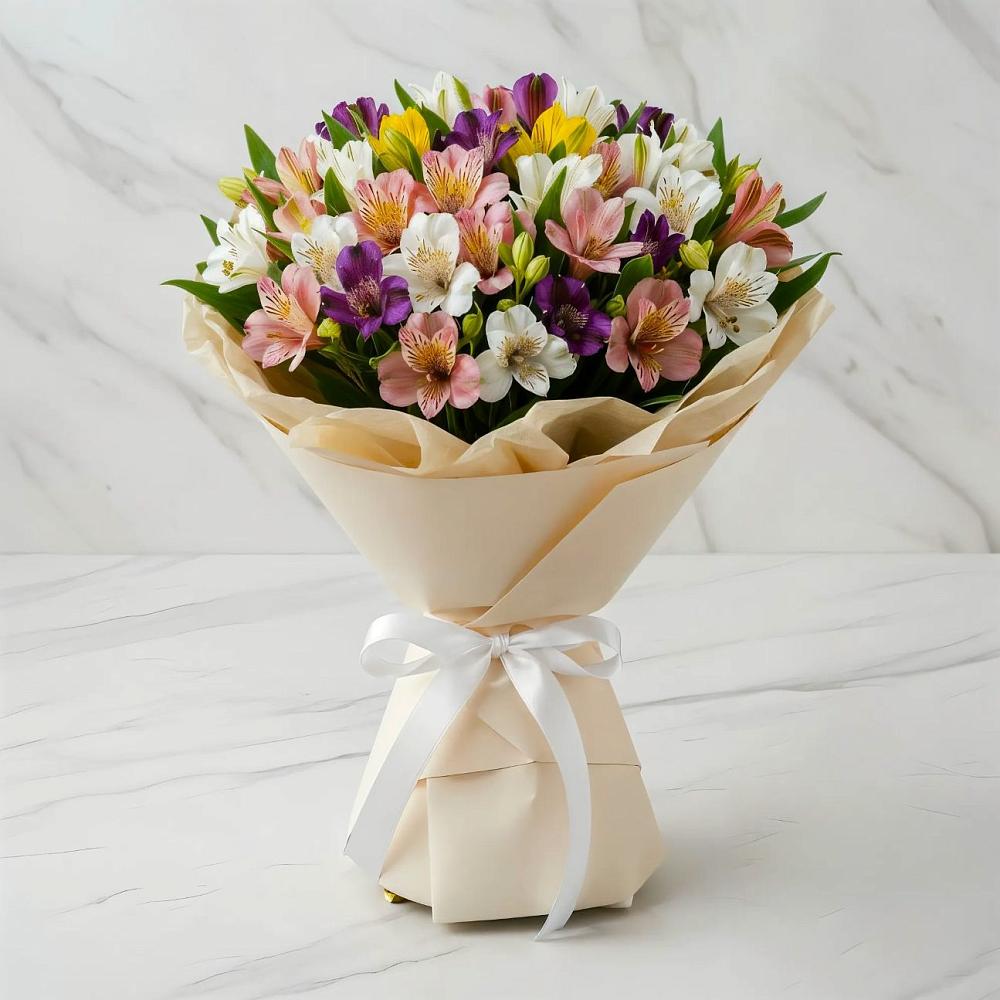 Букет цветов из: Альстромерии в Альметьевске