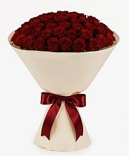 Букет 101 Бордовая роза Блэк Бакарра в Альметьевске
