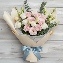 Букет цветов из:  Лизиантусы в Альметьевске