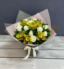 Букет цветов из:  Орхидеи и Розы в Альметьевске