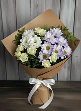 Букет цветов из:  Хризантемы и Розы в Альметьевске