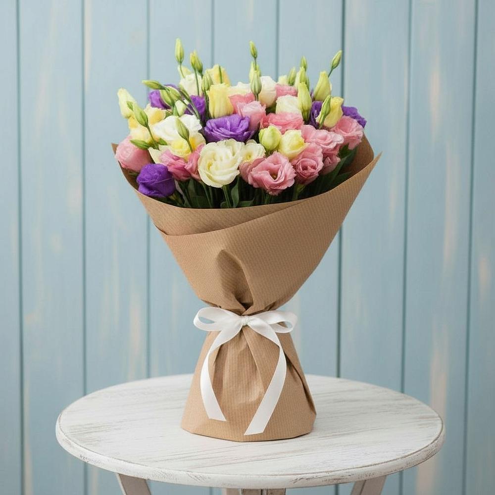 Букет цветов из: Лизиантусы в Альметьевске