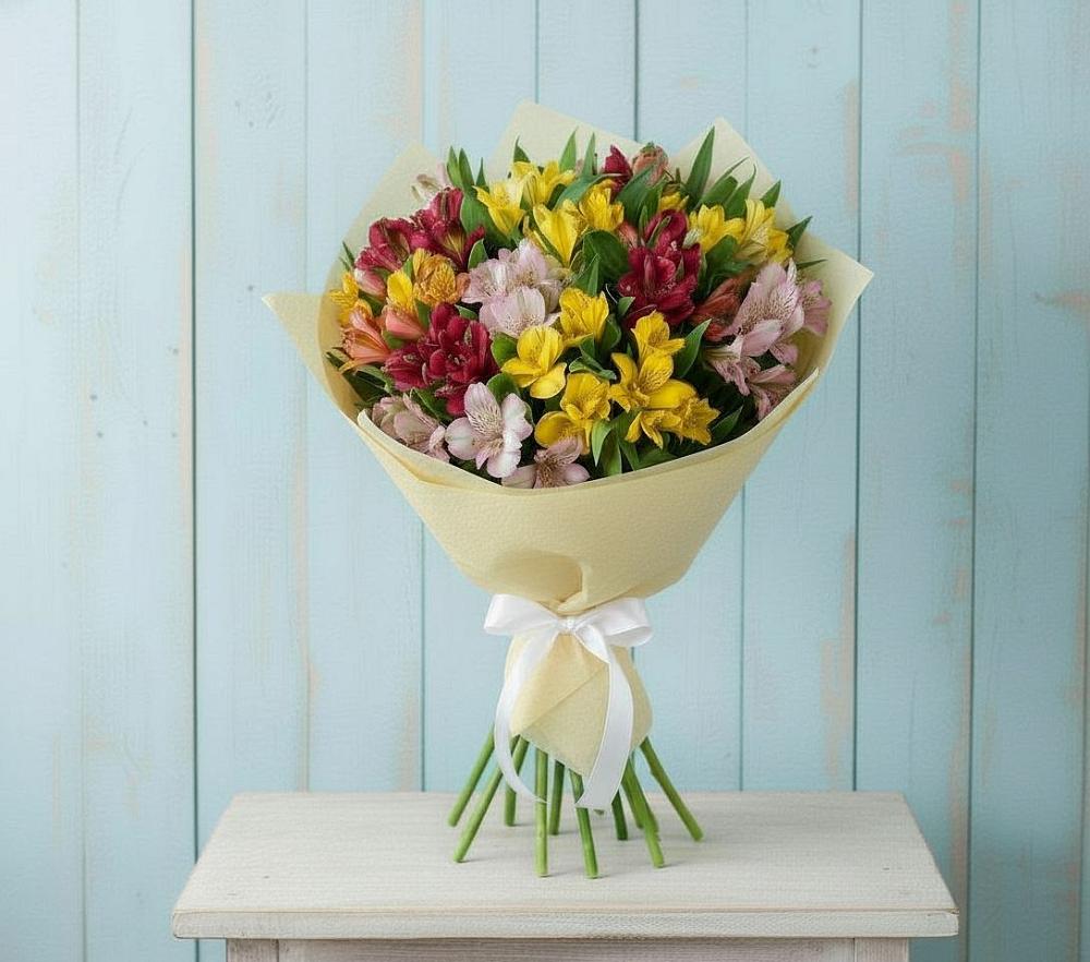 Букет цветов из: Альстромерии в Альметьевске