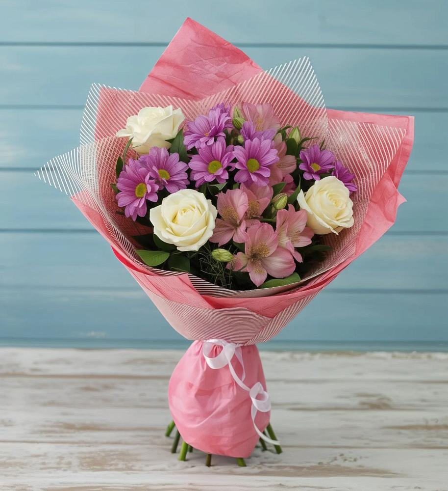 Букет цветов из: Герберы в Альметьевске