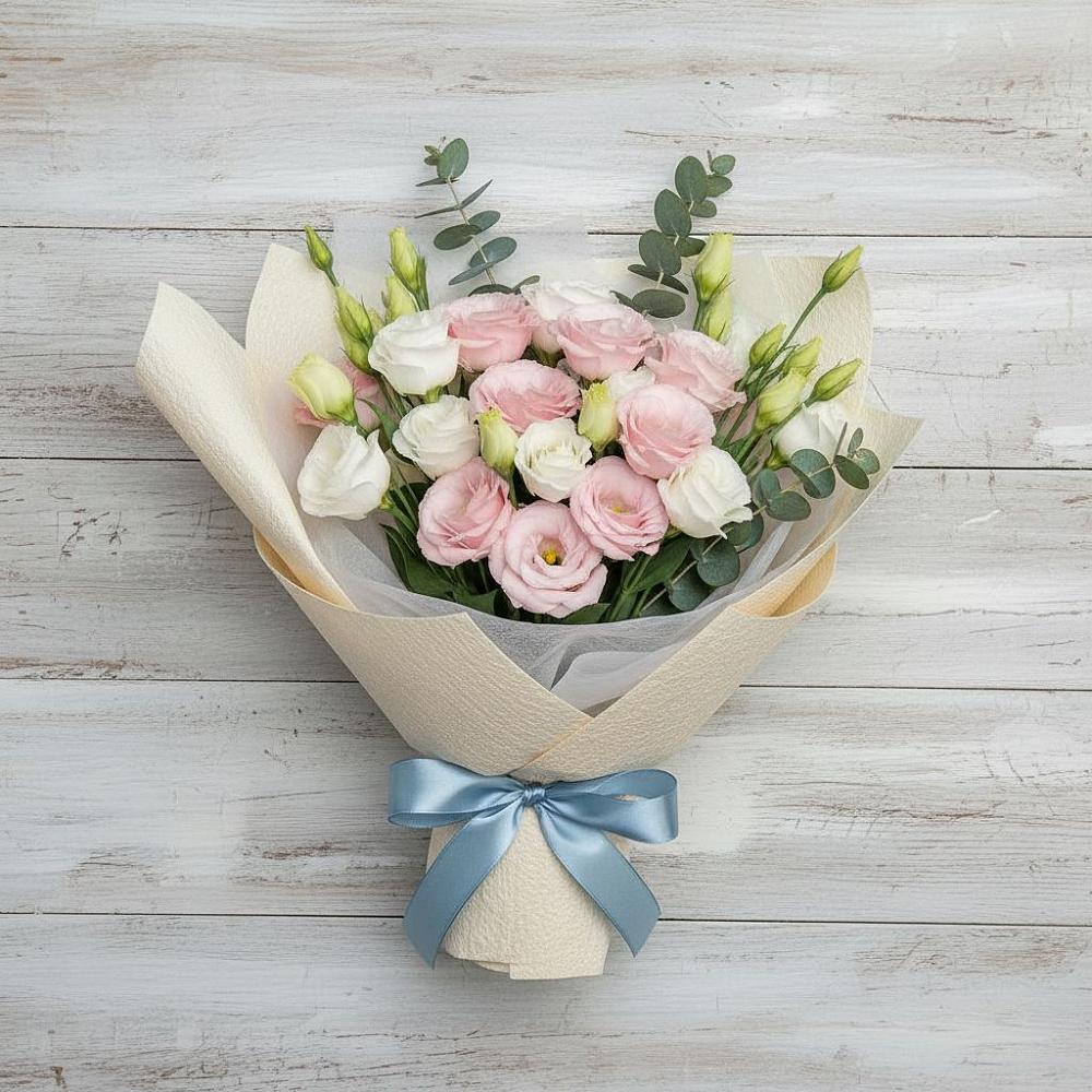 Букет цветов из: Лизиантусы в Альметьевске